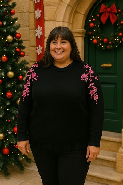 Picture of CURVY GIRL EMBROIDERED TOP